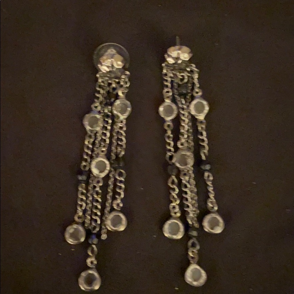 Black and gold earrings
